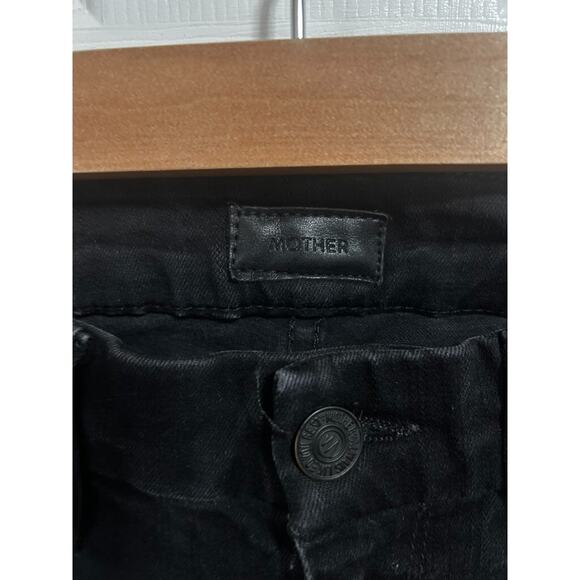Mother Black Looker Ankle Fray Guilty as Sin Jeans Size 26 - Picture 8 of 9